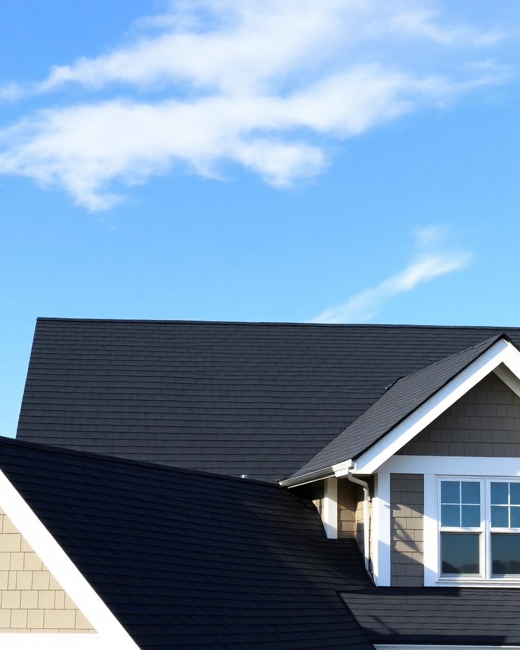 Completed shingle roof replacement North Idaho craftsman home
