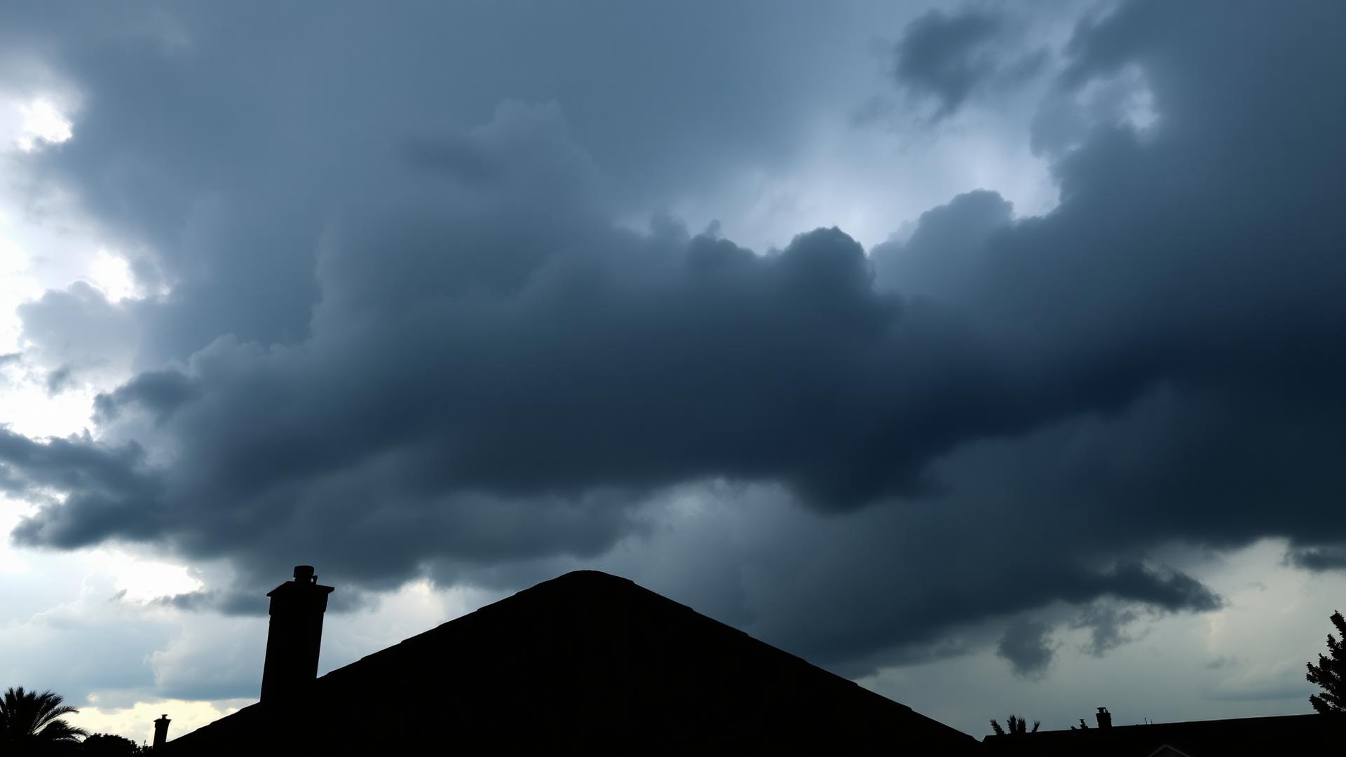 Storm damage roof repair conditions over a North Idaho home
